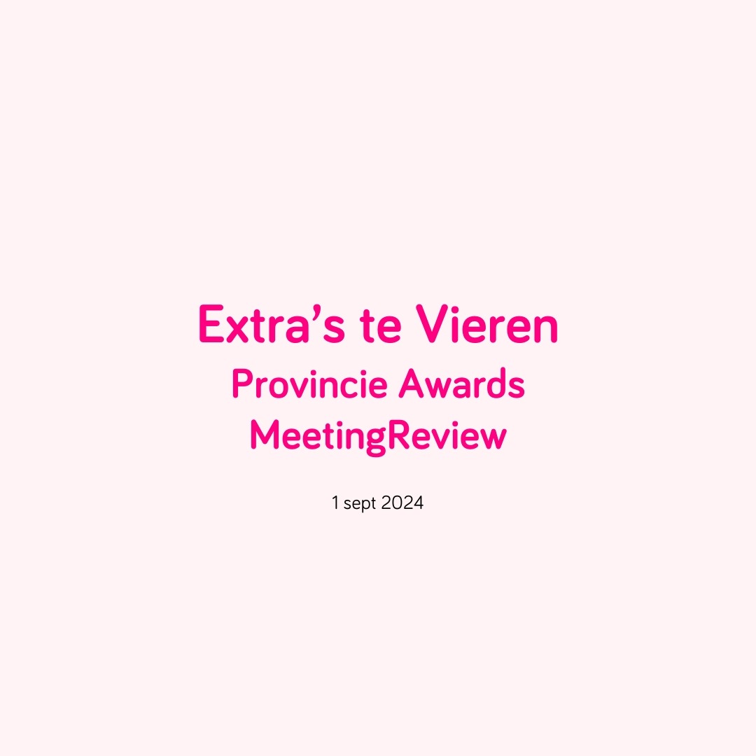 MeetingReview - Provincie Awards - Blog