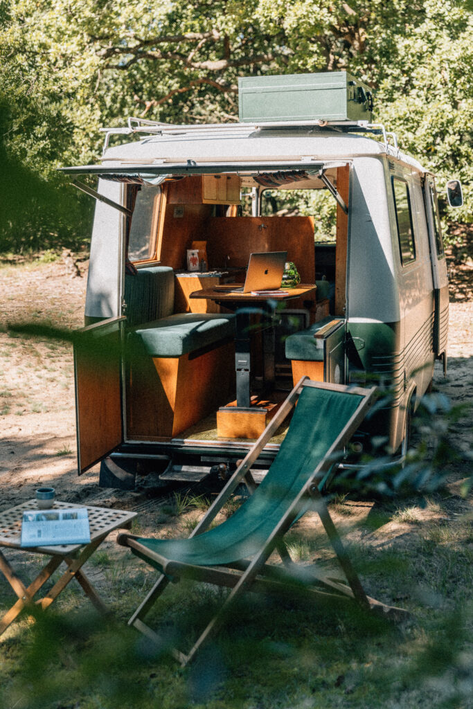 Vergaderen in de natuur bij Vergaderlocatie De Wever Lodge, Vergaderruimte Camper